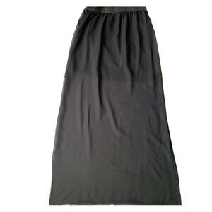 H&M chiffon split maxi skirt